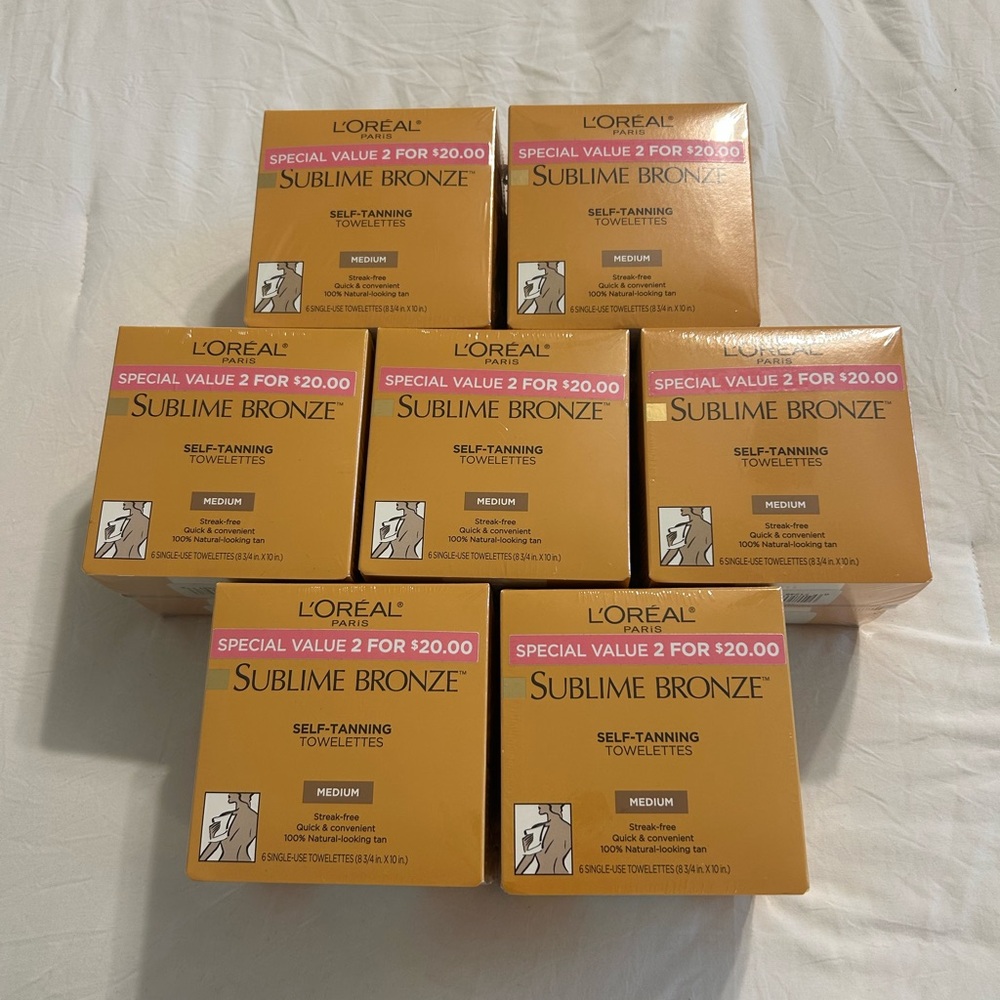 L'Oreal Sublime Bronze Self-Tanning Towelettes - Medium Shade